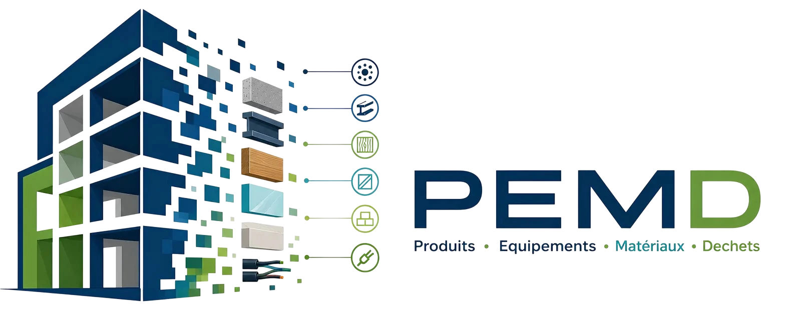 Un bâtiment se déconstruit en Produits, Équipements, Matériaux et Déchets (PEMD)